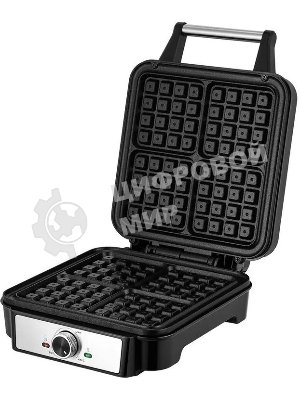 Вафельница Kitfort КТ-5607 1200Вт черный/серебристый