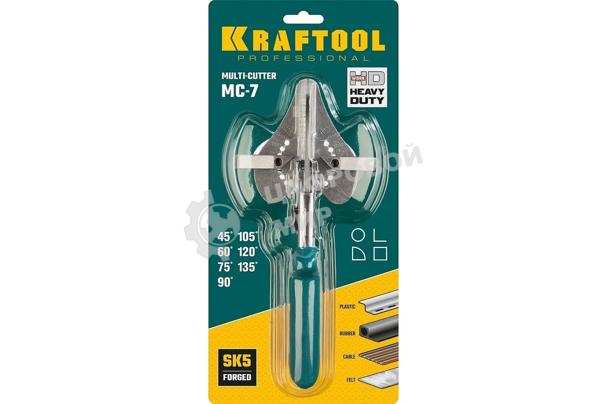 Ножницы угловые для пластмассовых и резиновых профилей KRAFTOOL MC-7