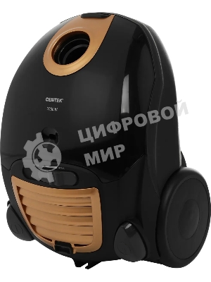 Пылесос Centek CT-2511 черный/желтый, 400/2000 Вт, уборка сухая, пылесборник мешок 2 л