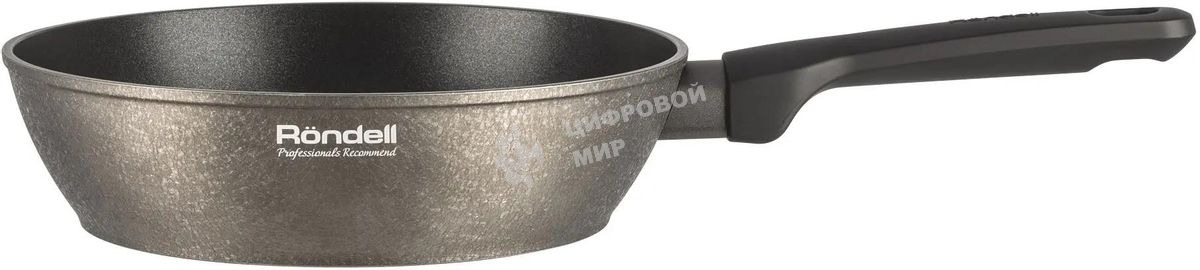 Сковорода Rondell Posh RDA-1476, 26 см, без крышки, серый