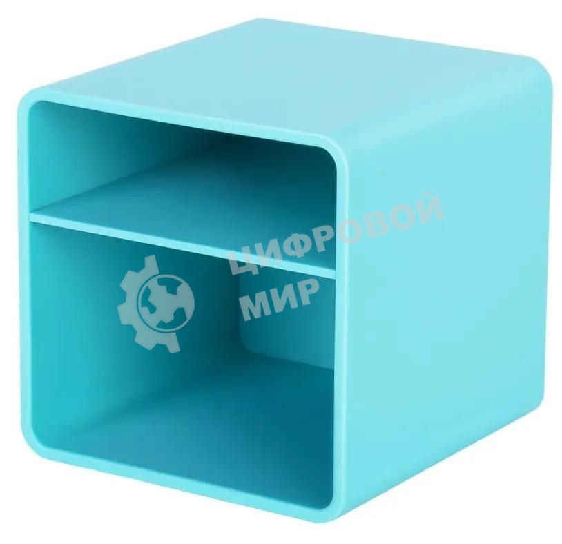 Подставка Deli ENS011blue Nusign 2 отделения для письменных принадлежностей, 84х84х86мм, синий, пластик