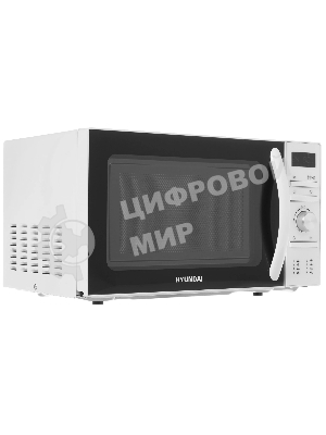 Микроволновая печь Hyundai HYM-D3027 белый, 20 л, 700 Вт, переключатели - кнопки, поворотный механизм