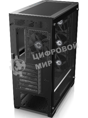 Корпус без блока питания Raijintek ARCADIA 41-MS4, Midi-Tower, TG, 1x120мм + 3x120мм ARGB, 2xUSB-A 3.0 + 1xUSB-C, ATX, mATX, mITX Black