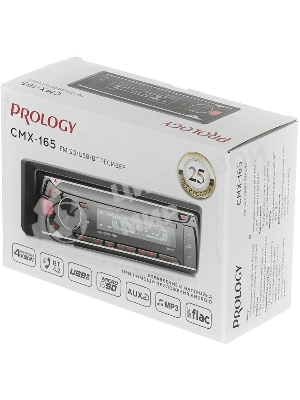 Автомагнитола Prology CMX-165, 1 DIN, Bluetooth, USB Type-A, AUX, пульт ДУ
