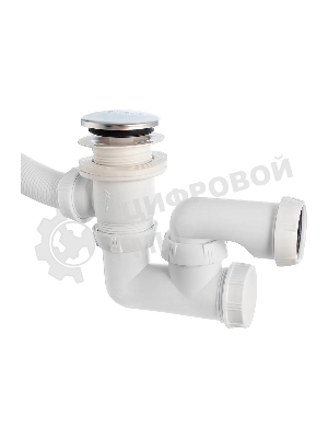 Слив-перелив для ванны WIRQUIN Quick-Clak с перископом L700мм хром