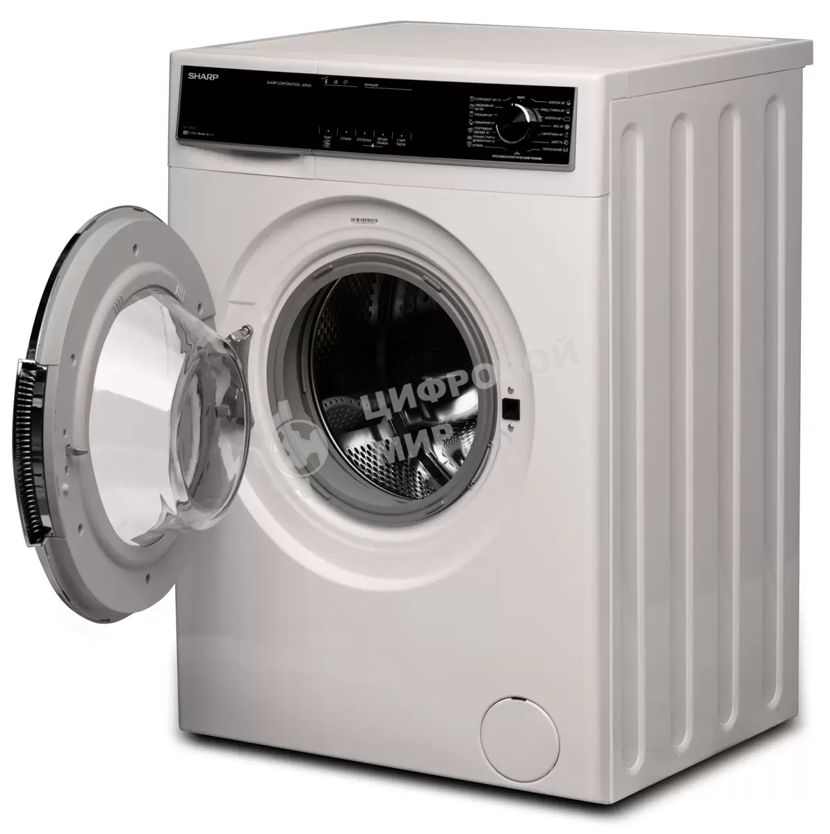 Стиральная машина Sharp ES712RW белый, загрузка фронтальная 7 кг, 1200 об/мин, класс: A+++