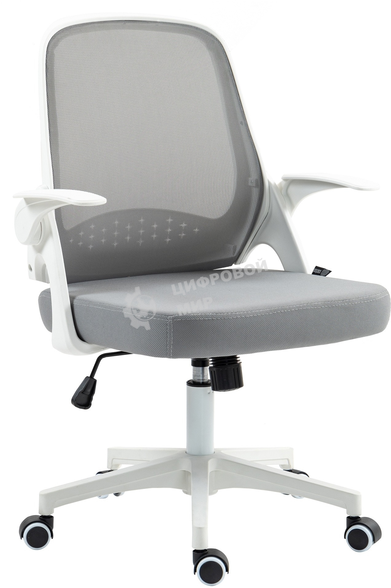 Кресло компьютерное Cactus CS-WMC212-GY белый/серый, сетка/ткань