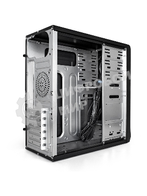 Компьютерный корпус Miditower ExeGate CP-603UB-UNS400 (ATX, БП UNS400 с вент. 12см, 2хUSB, аудио, черный)