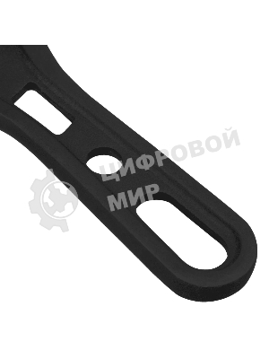 Ключ разводной Denzel 185 мм, CrV, кованый, укороченная рукоятка