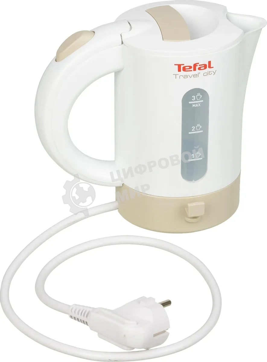 Чайник электрический Tefal KO120130 0.5л. 650Вт белый/бежевый(корпус: пластик)