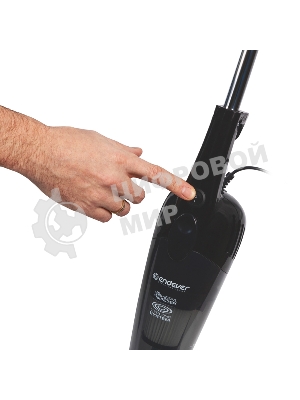 Пылесос вертикальный Endever Skyclean VC 284 серый, питание от сети, 130 Вт, уборка сухая, пылесборник 1.9 л