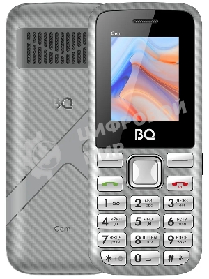 Мобильный телефон BQ 1860 Gem серый (без СЗУ в комплекте)