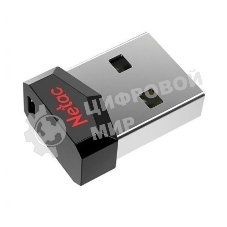 Флешка USB Netac UM81 (NT03UM81N-004G-20BK), 4Gb, USB 2.0, R/W 30/10, черный/красный