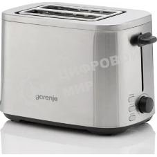 Тостер Gorenje T800DS нержавеющая сталь, 800 Вт, 2 слота