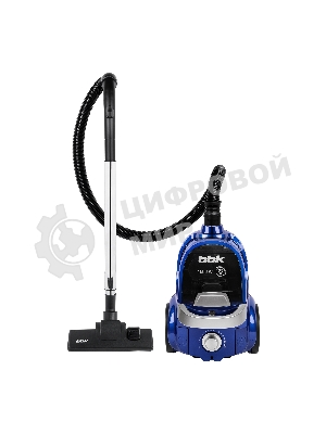 Пылесос BBK BV1509 имперский синий, 300/1600 Вт, уборка сухая, пылесборник контейнер 2 л