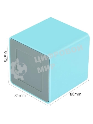 Подставка Deli ENS011blue Nusign 2 отделения для письменных принадлежностей, 84х84х86мм, синий, пластик