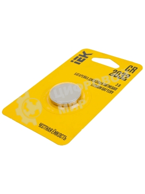 Батарейка дисковая литиевая Optima CR2032 (1шт/блистер)