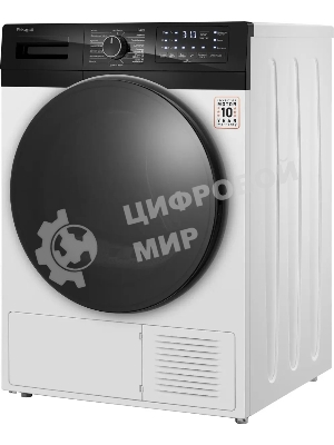 Сушильная машина Weissgauff WD 6110 B Heat Pump белый, 10 кг, сушка - тепловой насос, программ - 16, 60 x 85 x 62 см