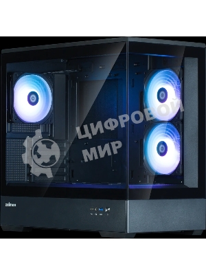 Компьютерный корпус ZALMAN P30 V2, MATX, черный, WINDOW, 2x3.5