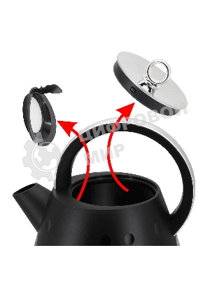 Чайник электрический Maunfeld MFK-647BK черный с хромированными элементами