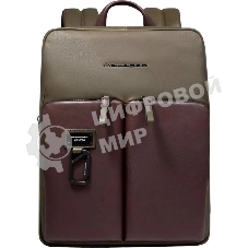 Рюкзак Piquadro Harper CA6311AP/VETM коричневый/зеленый кожа
