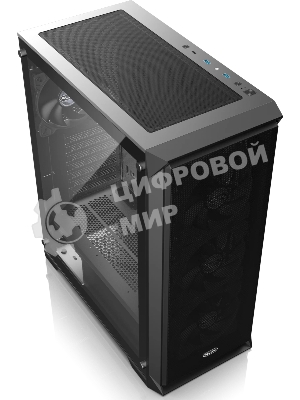 Корпус без блока питания Raijintek ARCADIA 41-MS4, Midi-Tower, TG, 1x120мм + 3x120мм ARGB, 2xUSB-A 3.0 + 1xUSB-C, ATX, mATX, mITX Black