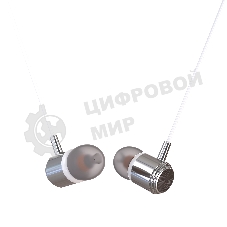 Наушники вакуумные PURE AUX разъем с МК без рег. громкости длина 1.2м More choice G51 (White)