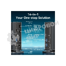 Мультифункциональная док-станция Vention USB Type C 14 в 1 с поддержкой Thunderbolt 4