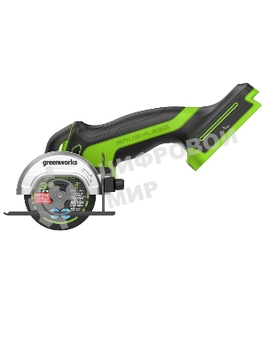 Угловая шлифовальная машина аккумуляторная GreenWorks GD24UCS, 24V, без АКБ и ЗУ (3402007)