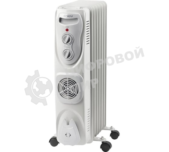 Обогреватель масляный Engy EN-1307F Classic (7 секций), белый, 2000 Вт, 25 м2, термостат
