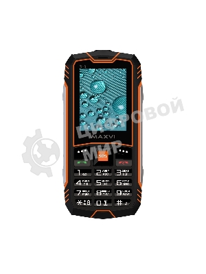 Мобильный телефон Maxvi R10 оранжевый