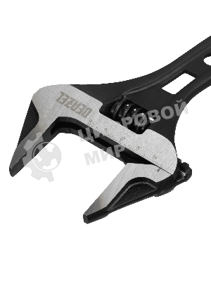 Ключ разводной Denzel 185 мм, CrV, кованый, укороченная рукоятка