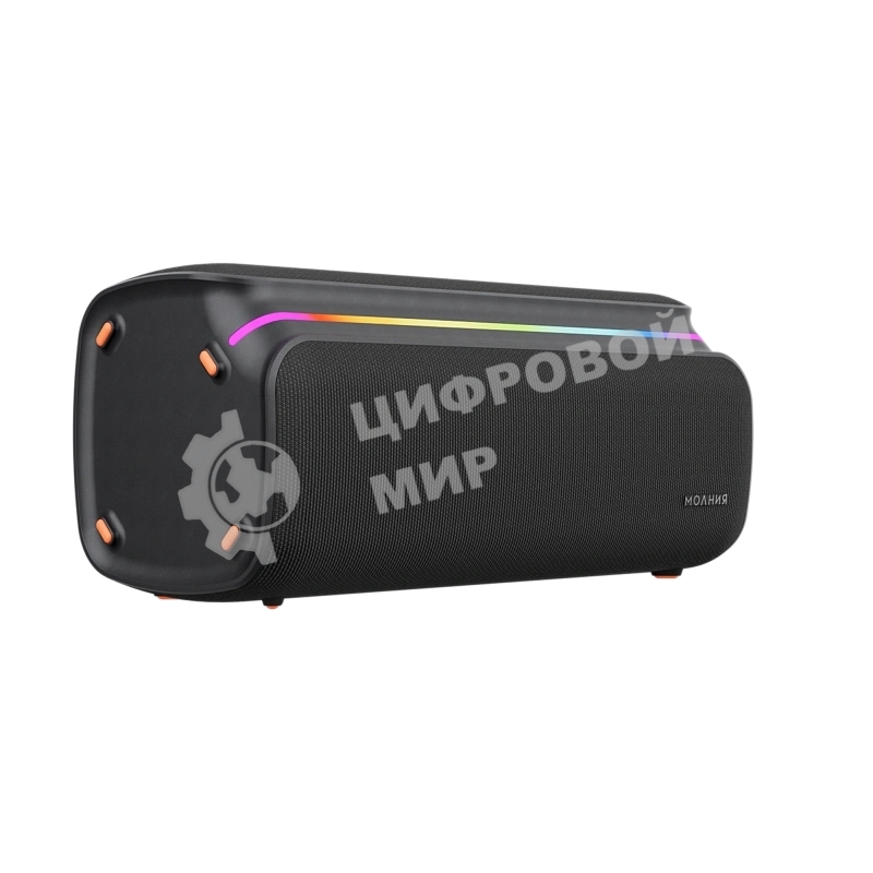 Колонка портативная Ural Молния Бит черный 420W 1.1 BT/3.5Jack/USB-C 10м 8000mAh (без.бат) (УРАЛ МОЛНИЯ БИТ)