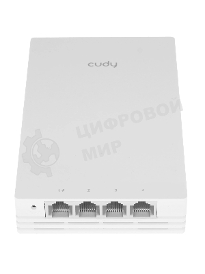 Точка доступа Wi-Fi Cudy AX3000 Gigabit Wall-Plate Wi-Fi 6 Access Point AX3000 Dual Band Wi-Fi 6 Wall Plate Access Point, Chipset MT7981+MT7531AE+MT7976CN, 802.11ax/ac/a/b/g/n, 2402Mbps at 5GHz + 574Mbps at 2.4GHz, 1 x Gigabit PoE-IN Port, 802.3af/at, 4 x Gigabit RJ45 ports, LAN1 support PoE Out, Cudy Mesh Support