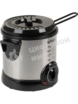 Фритюрница Kitfort КТ-2009 1000Вт серебристый/черный