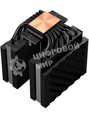 Кулер для процессора PCCooler RT720 TC ARGB BK (270W, 4-pin PWM, 157.5mm, Al/Cu, 7x6mm, ARGB, 2x120mm, 73.32CFM, 34.9dBA, 2200RPM, S: 1851/1700/1200/115X, AM5/AM4, black)