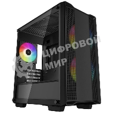 Компьютерный корпус DeepCool CC360 ARGb (R-CC360-BKAPM3-G-1) (mATX, без БП, 2xUSB, с окном)