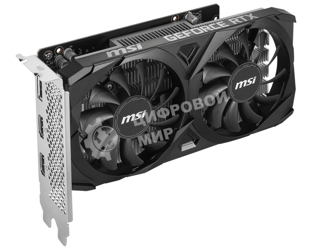 Видеокарта MSI RTX 3050 VENTUS 2X E 6G OC NVIDIA RTX 3050 6Gb, GDDR6, PCI-E 4.0, HDMIx2 DPx1 HDCP
