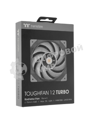 Вентилятор для корпуса Thermaltake TOUGHFAN 12 Turbo черный, 120 мм, 2500 об/мин, 28.1 дБ, 4 pin