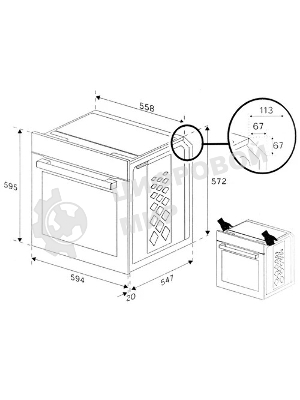 Электрический духовой шкаф Beko BBIM13301B, черный