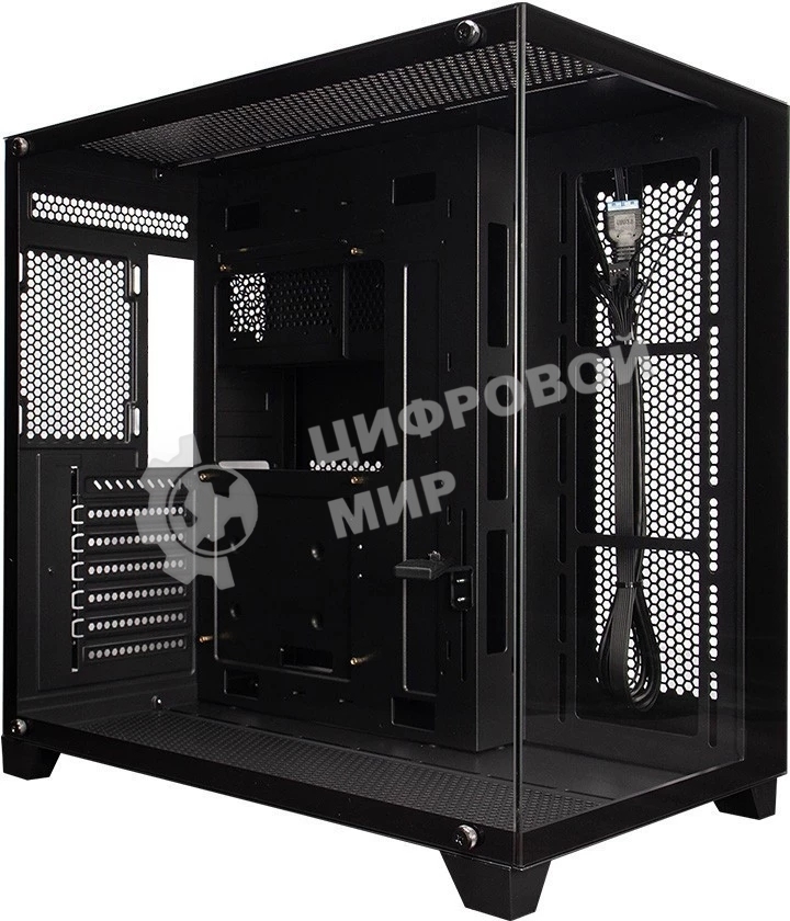 Компьютерный корпус 1STPLAYER MEGAVIEW MV8-TP черный ATX MV8-TP-BK