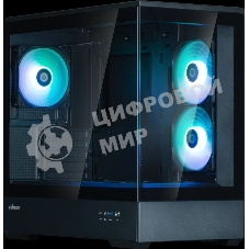 Компьютерный корпус ZALMAN P30 V2, MATX, черный, WINDOW, 2x3.5