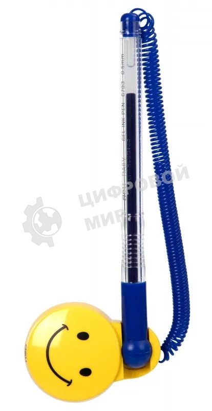 Ручка гелевая Deli E6793blue, d=0.5мм, синие чернила, на подставке сменный стержень, линия 0.35мм