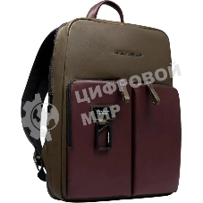 Рюкзак Piquadro Harper CA6311AP/VETM коричневый/зеленый кожа