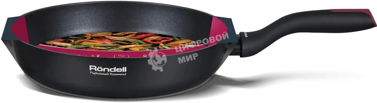 Сковорода Rondell Lilac RDA-1978 круглая 24см, покрытие: Xylan Plus ручка несъемная (без крышки) черный