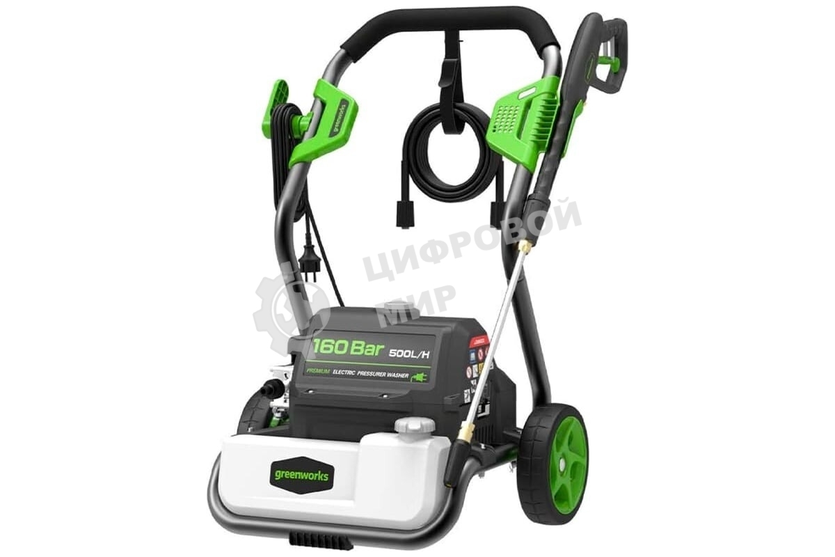 Мойка высокого давления GreenWorks GPWG8II 160 bar электрическая (5106807)