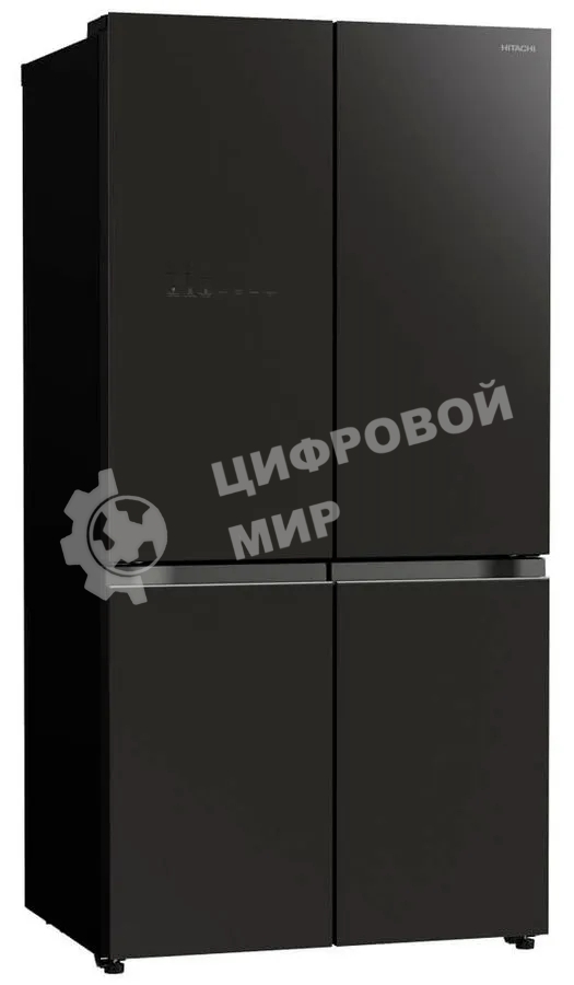Холодильник Hitachi R-WB720VUC0 GMG серый стекло трехкамерный инвертер 372/196л морозилка снизу