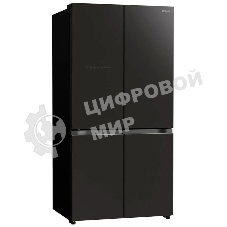 Холодильник Hitachi R-WB720VUC0 GMG серый стекло трехкамерный инвертер 372/196л морозилка снизу