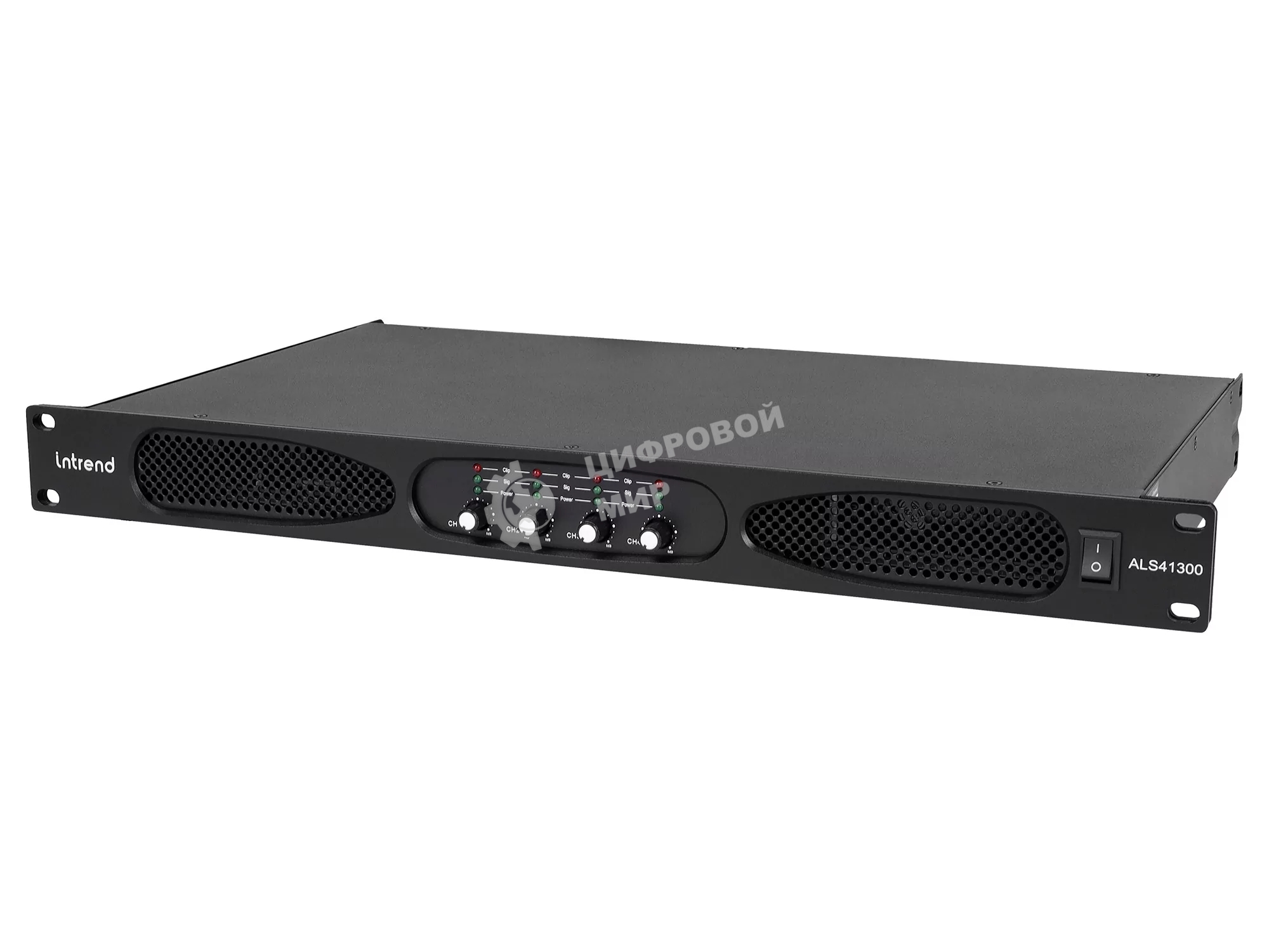 Усилитель Intrend ALS 41300 Четырехканальный, 4х1300Вт/8Ом, 4х2100Вт/4Ом, 2х4200Вт/8Ом