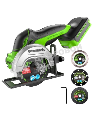 Угловая шлифовальная машина аккумуляторная GreenWorks GD24UCS, 24V, без АКБ и ЗУ (3402007)